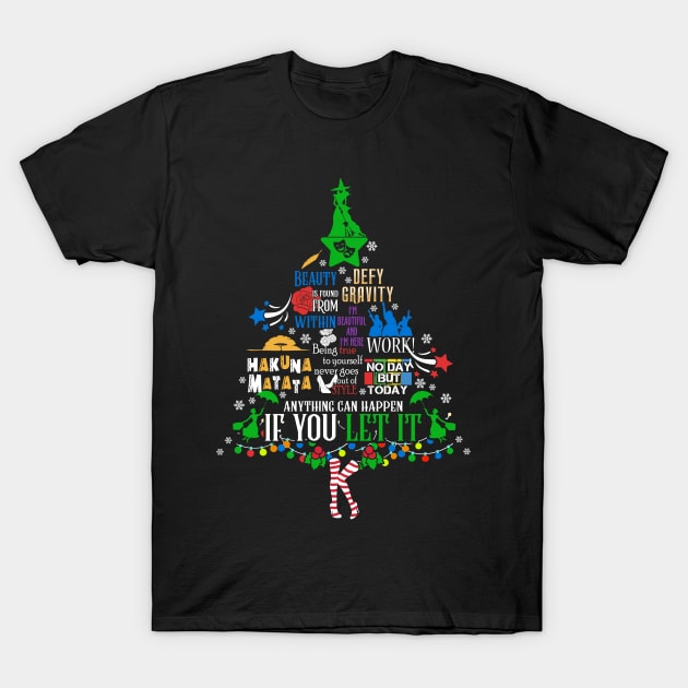 Ugly Broadway Christmas Tree T-Shirt by KsuAnn